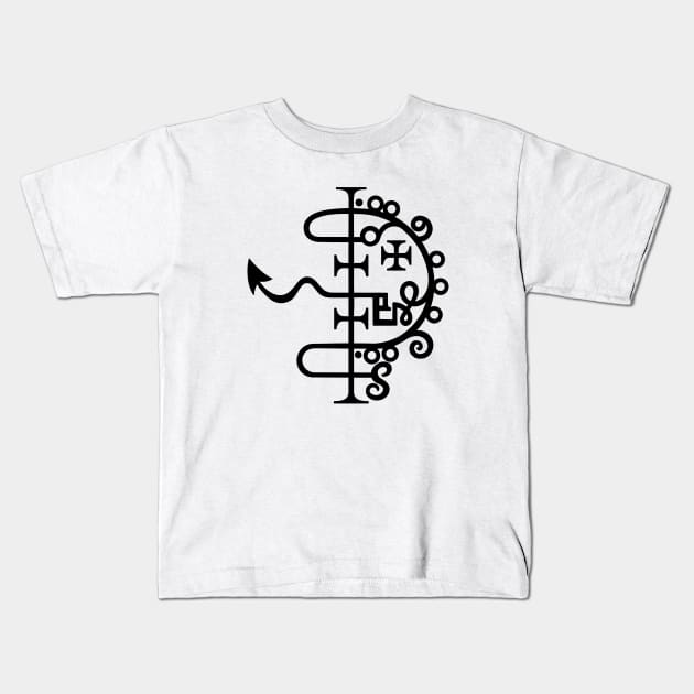 Asmoday sigil. Demonology. Demons seal. Asmodeus Kids T-Shirt by OccultOmaStore